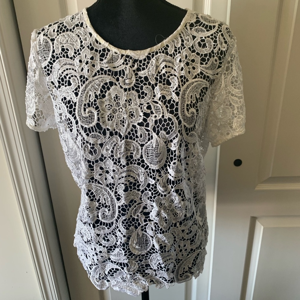 White lace blouse